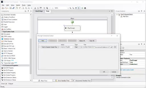 Text-to-Speech Editor in der 3CX Telefonanlage