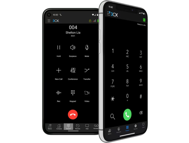 3CX Telefonanlage Mobile App für iPhone und Android Smartphones
