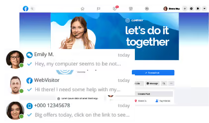 3CX Live-Chat Integration in Facebook für direkte Kundenkommunikation
