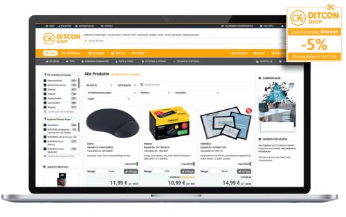 Bürobedarf online bestellen im Ditcon Shop für Köln, Bonn, Bergisch Gladbach, Rheinland & Herne